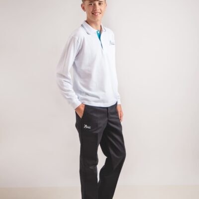Pantalón de vestir largo goma ojal tensora