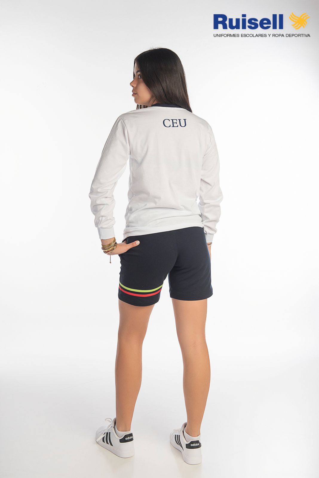 Camiseta c-rdo ml, 50%pol/50%alg. Bordado y serigr. - Imagen 2