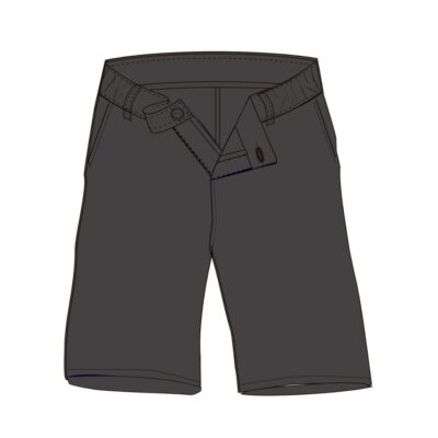 Pantalon Vestir Corto goma fruncida